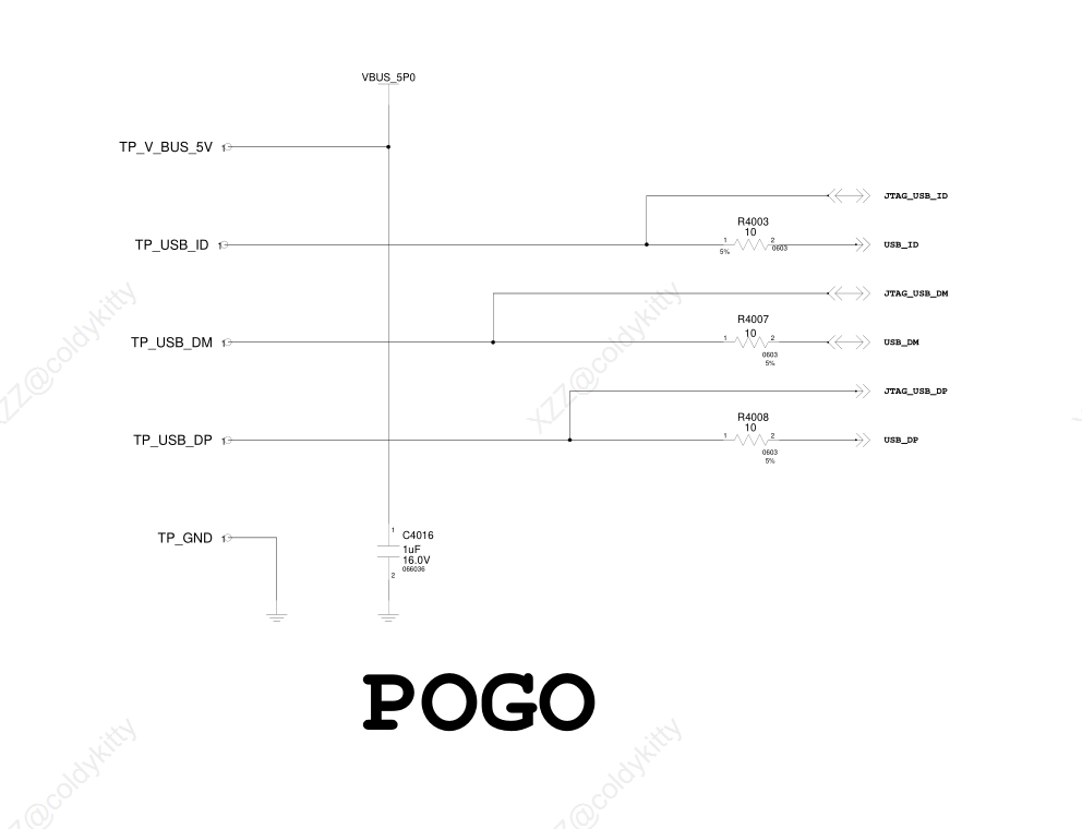 POGO USB 회로도