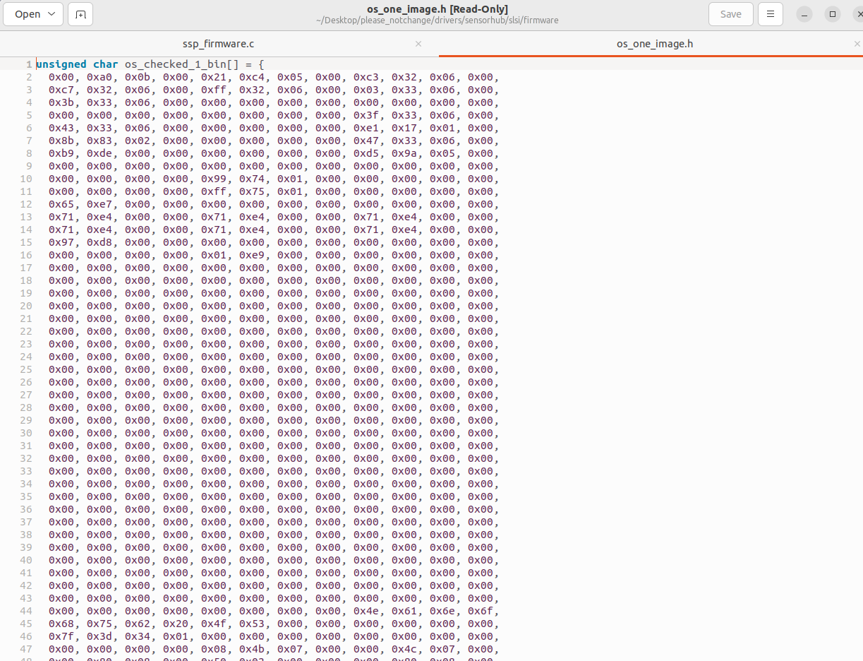 os_one_image header의 byte array 원본